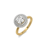 Double Halo Lab Grown Diamond Ring - Perspective View