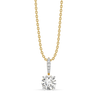 Classic Round Lab Grown Diamond Pendant - Front View