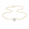 Starlit Cluster Lab Grown Diamond Necklace - Laid View
