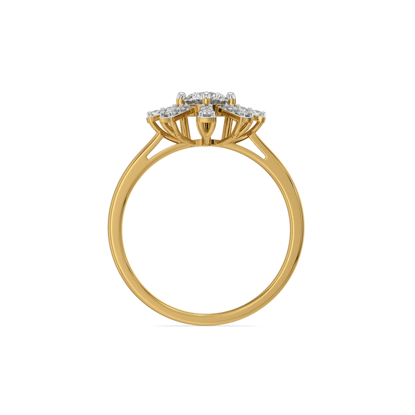 Starlit Cluster Lab Grown Diamond Ring - Top View