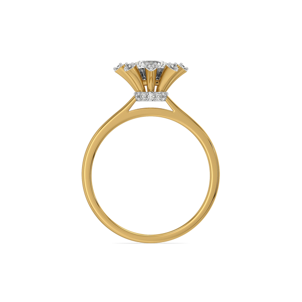 Star Bloom Lab Grown Diamond Ring - Top View