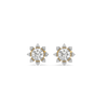 Star Bloom Lab Grown Diamond Earrings - Front View