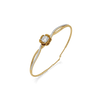 Golden Petal Lab Grown Diamond Bangle - Perspective View