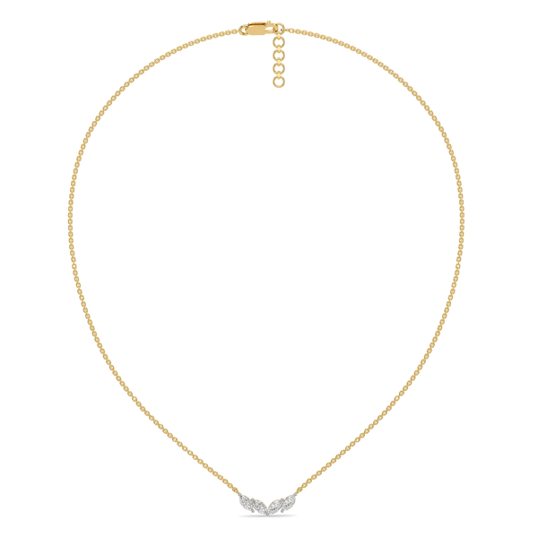 Quart Marquise Lab Grown Diamond Necklace