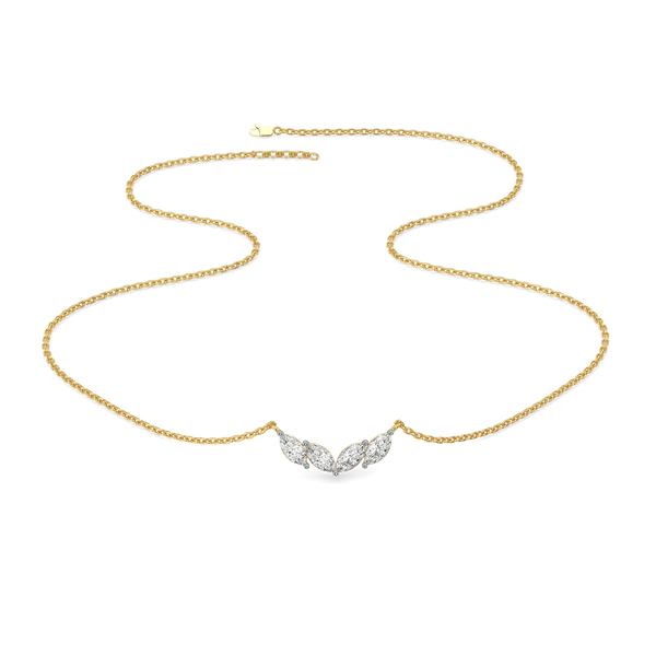 Quart Marquise Lab Grown Diamond Necklace