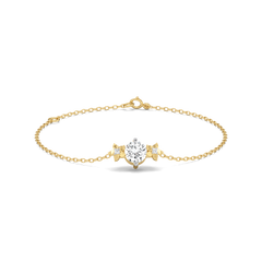 Floret Spark - Pure Gold Lab Diamond Solitaire Bracelet