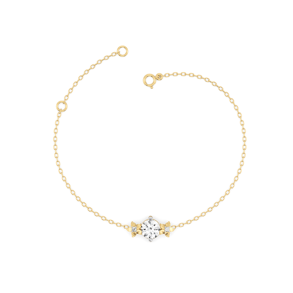Floret Spark - Lab Grown Diamond Solitaire Bracelet - Lukson