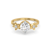 Lukson Floret Spark Gold Lab Grown Diamond Solitaire Ring in India