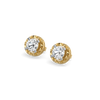 Solitaire Shine Pure Gold Lab Diamond Stud Earrings for Women | Lukson