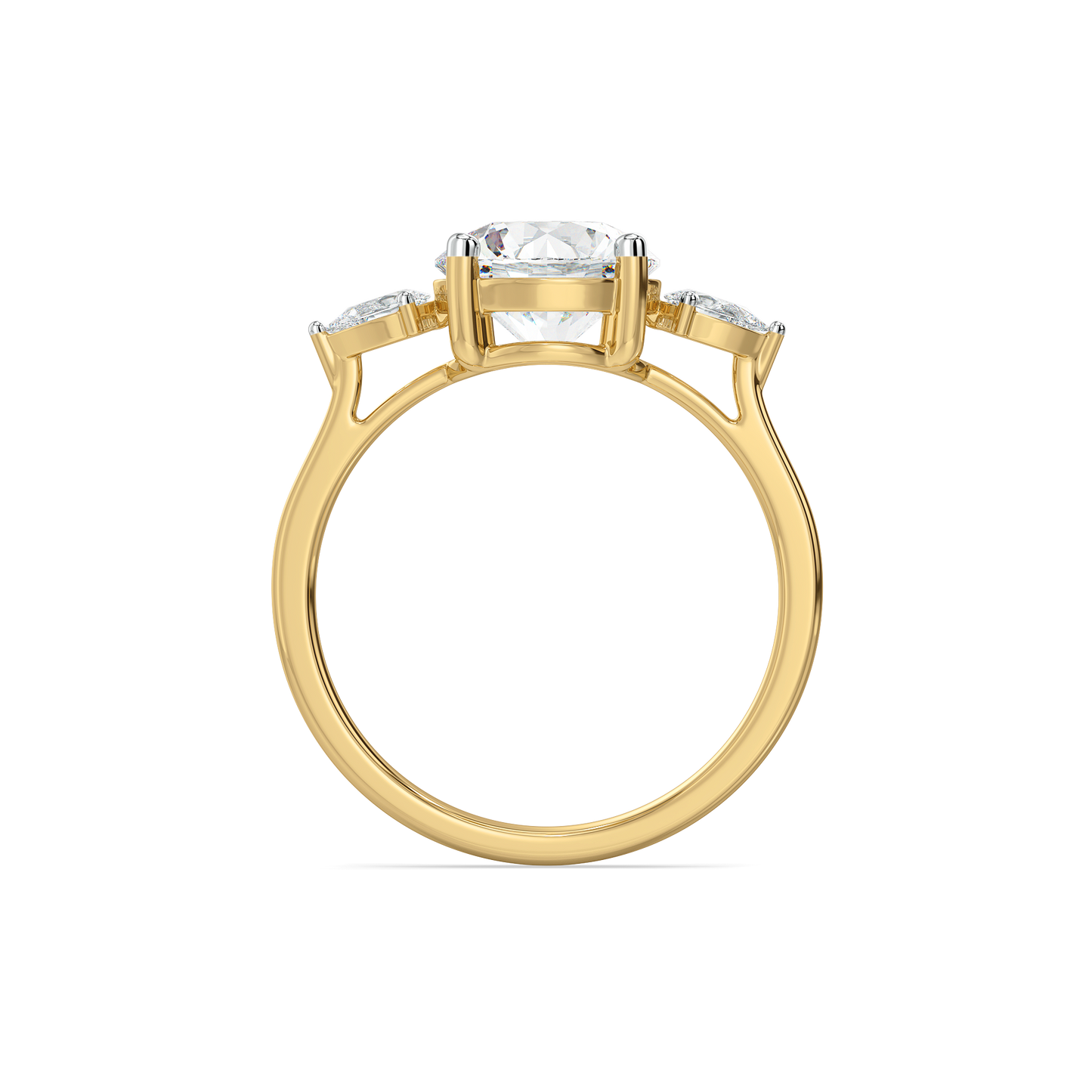 Sunlit Tear - Pure Gold Lab Diamond Ring