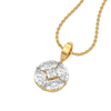 Queen’s Crown - Pure Gold Lab Diamond Pendant