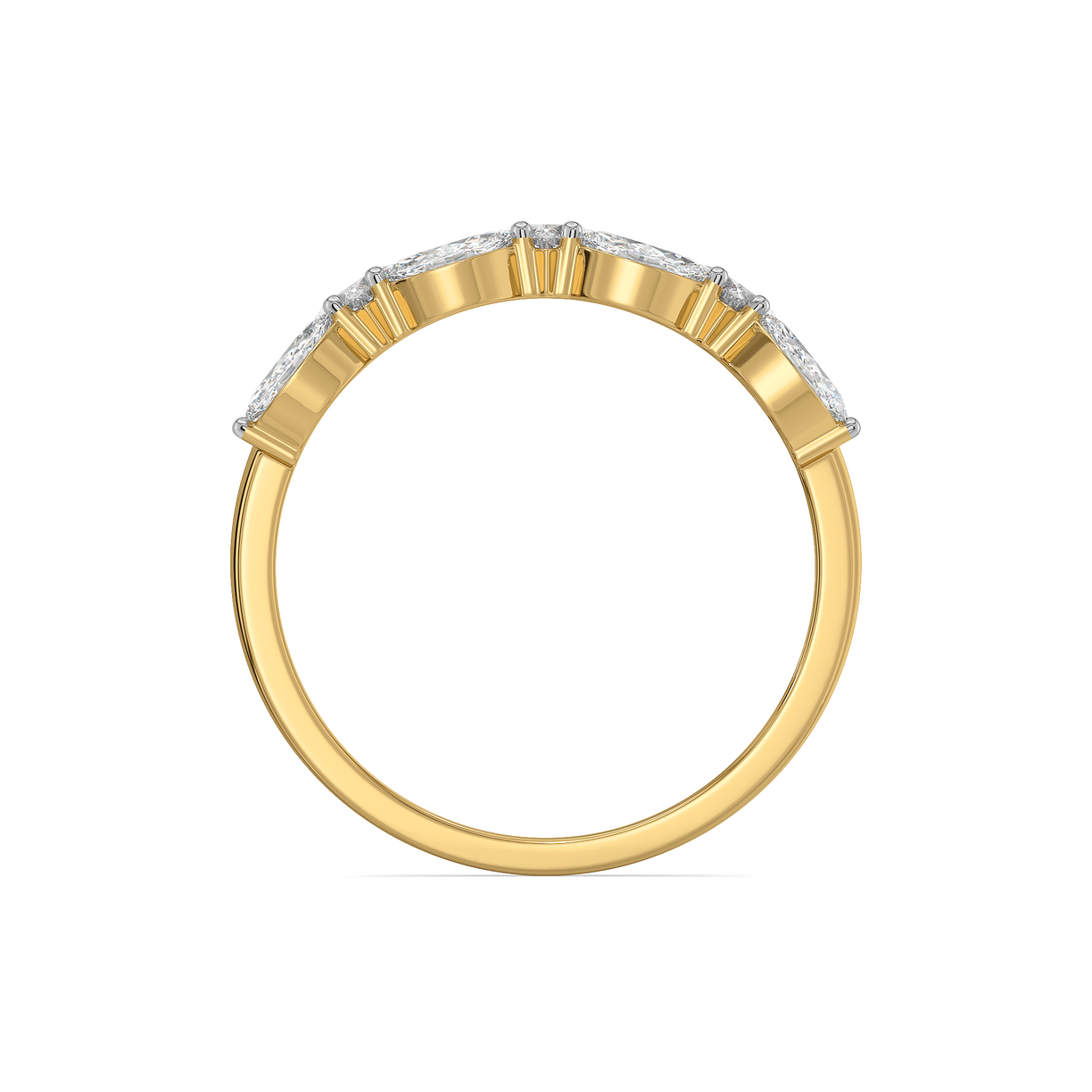 Queen’s Crown - Pure Gold Lab Diamond Ring