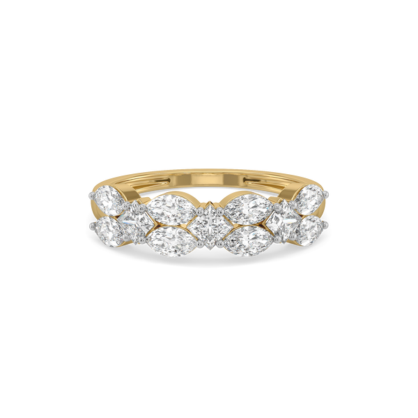 Lukson Queen’s Crown Gold Lab Grown Diamond Ring Online