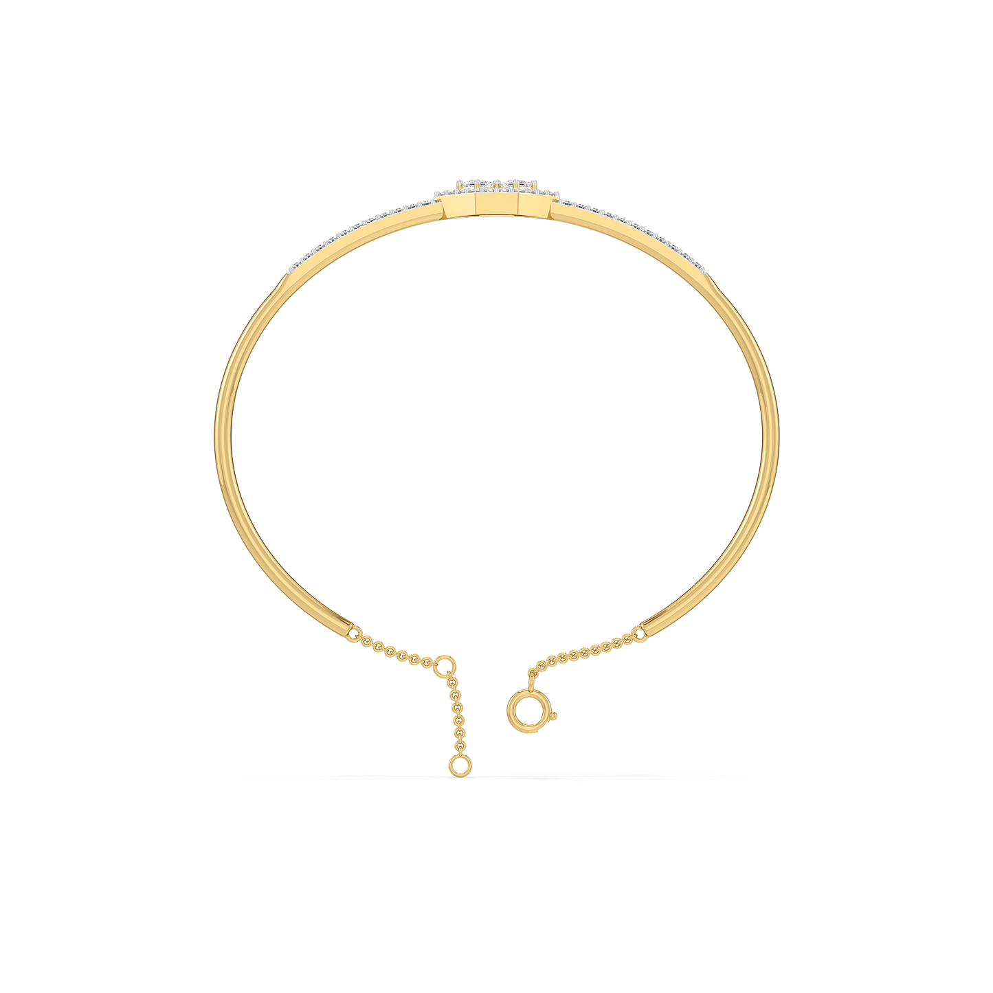 Majestic Emeralds - Pure Gold Lab Diamond Bangle