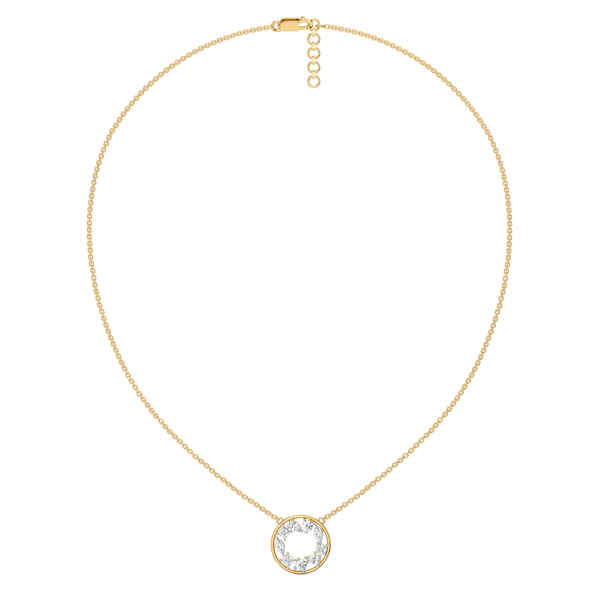 Symphony of Shapes - Pure Gold Lab Grown Diamond Necklace