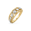 Lukson Symphony of Shapes Pure Gold Lab Grown Diamond Ring
