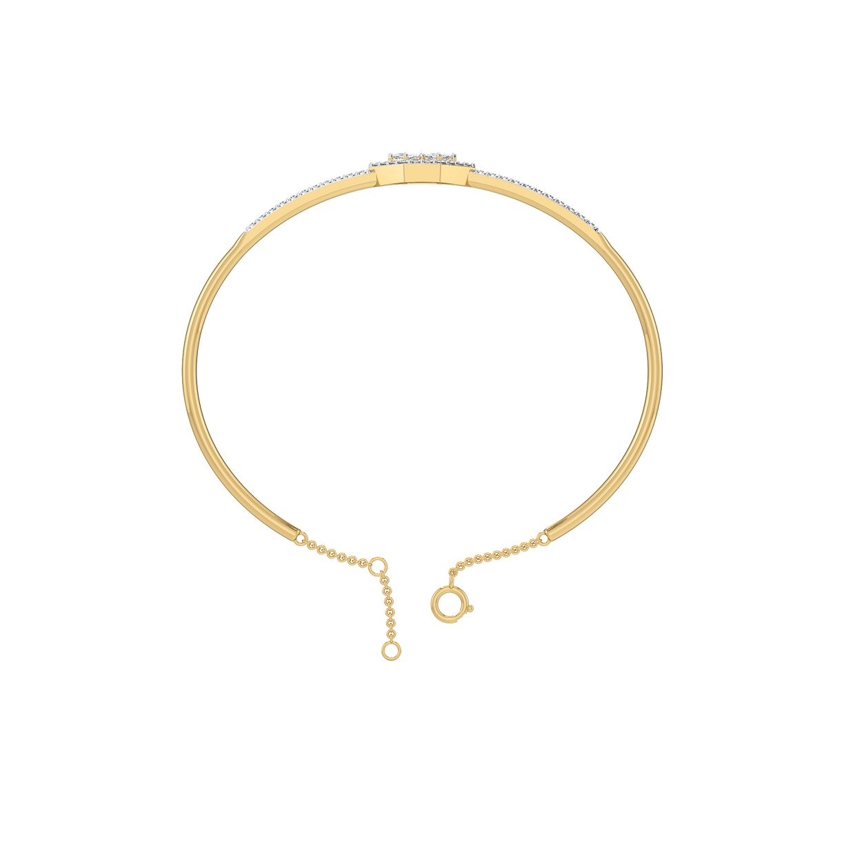 Play of Princess - Pure Gold Lab Diamond Bangle