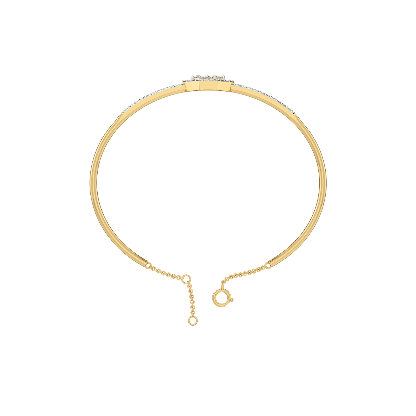 Play of Princess - Pure Gold Lab Diamond Bangle