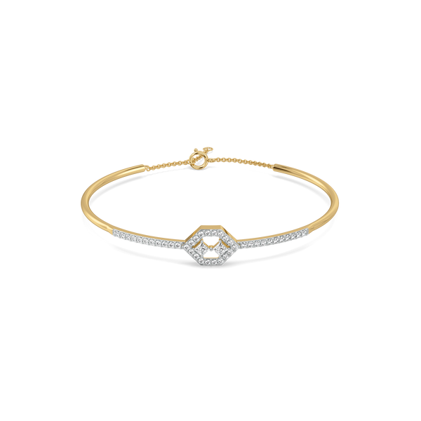 Play of Princess - Pure Gold Lab Diamond Bangle