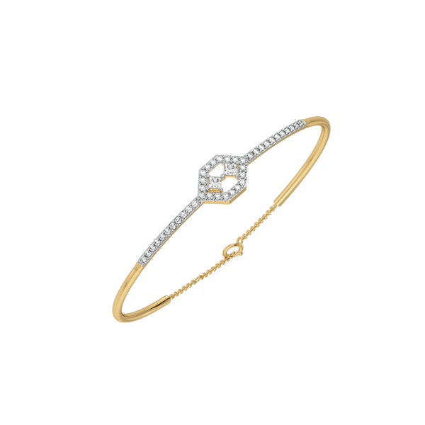 Play of Princess - Pure Gold Lab Diamond Bangle