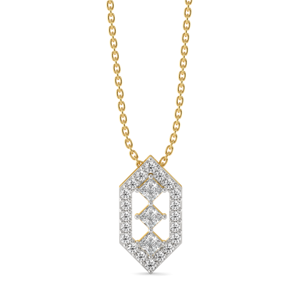 Play of Princess - Pure Gold Lab Diamond Pendant