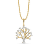Tree of Life Lab Grown Diamond Pendant - Front View