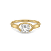 Evil Eye Charm Lab Grown Diamond Ring
