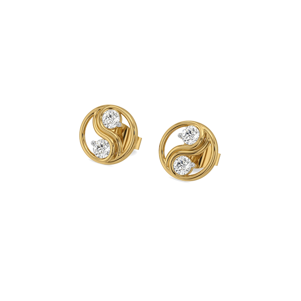Yin Yang Harmony Lab Diamond Studs