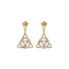 Eternity Knot Lab Grown Diamond Drop Earrings