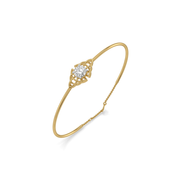 Eternal Knot Lab Grown Diamond Bangle