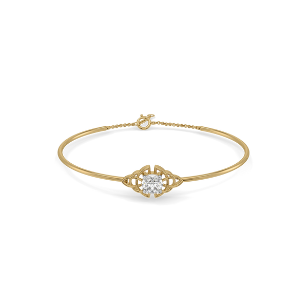 Eternal Knot Lab Grown Diamond Bangle