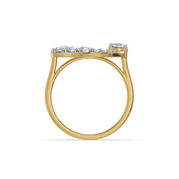 Sunshine Crescent Lab Grown Diamond Cocktail Ring