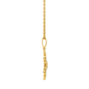 Radiant Sunrise Lab Grown Diamond Pendant - Side View