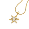 Radiant Sunrise Lab Grown Diamond Pendant - Perspective View