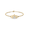 Lotus Bloom Lab Grown Diamond Bangle