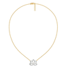 Lotus Bloom Lab Grown Diamond Necklace - Full View