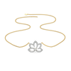 Lotus Bloom Lab Grown Diamond Necklace