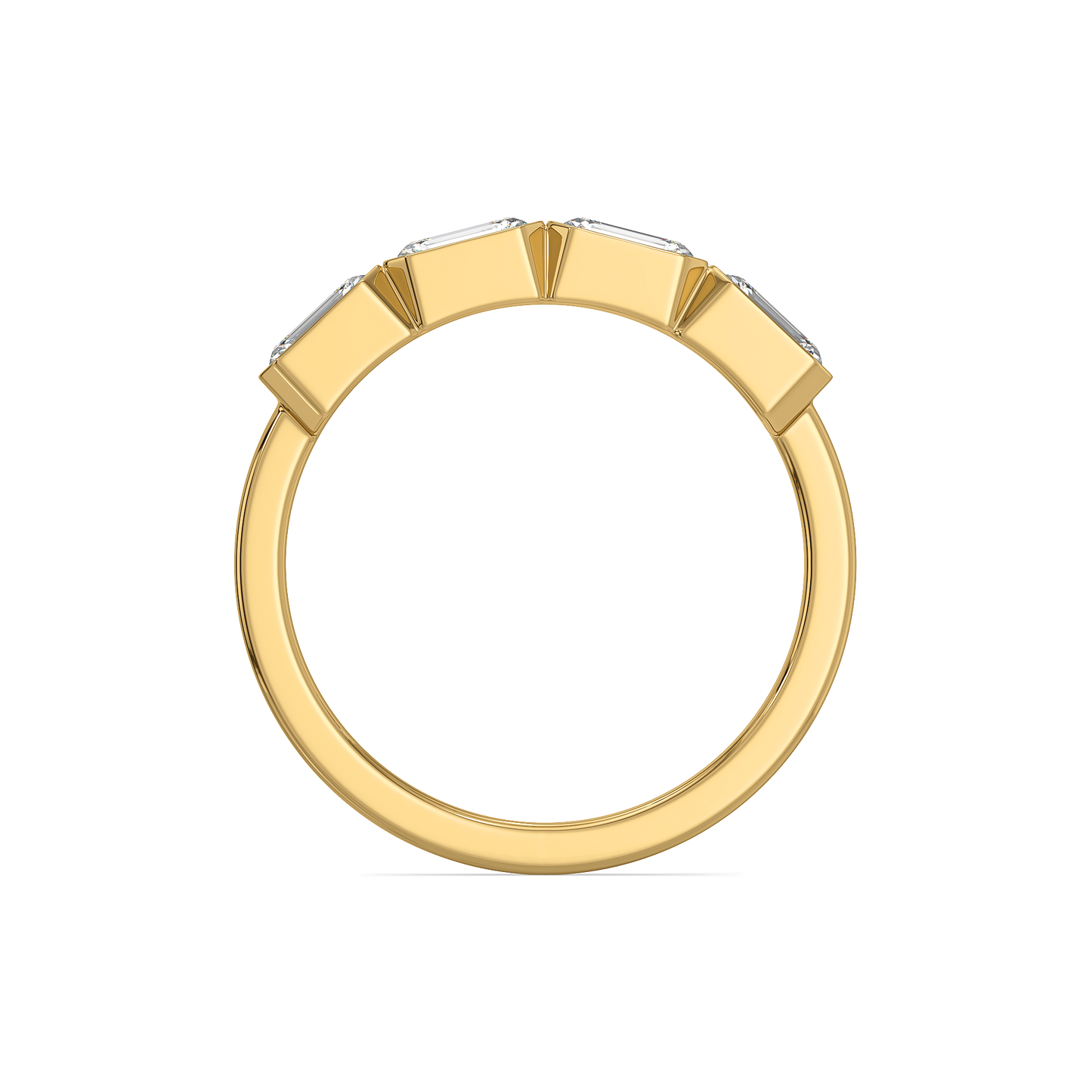 Emerald Embrace - Pure Gold Lab Diamond Solitaire Ring