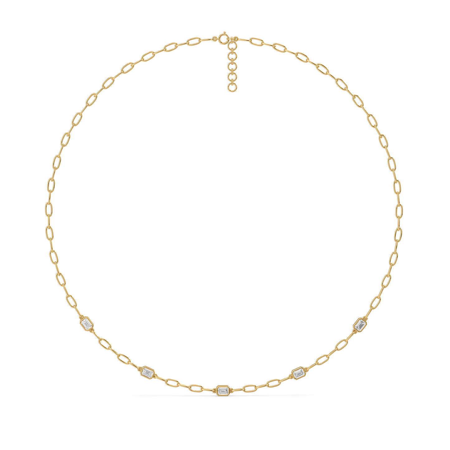 Facet Medley - Pure Gold Lab Diamond Necklace
