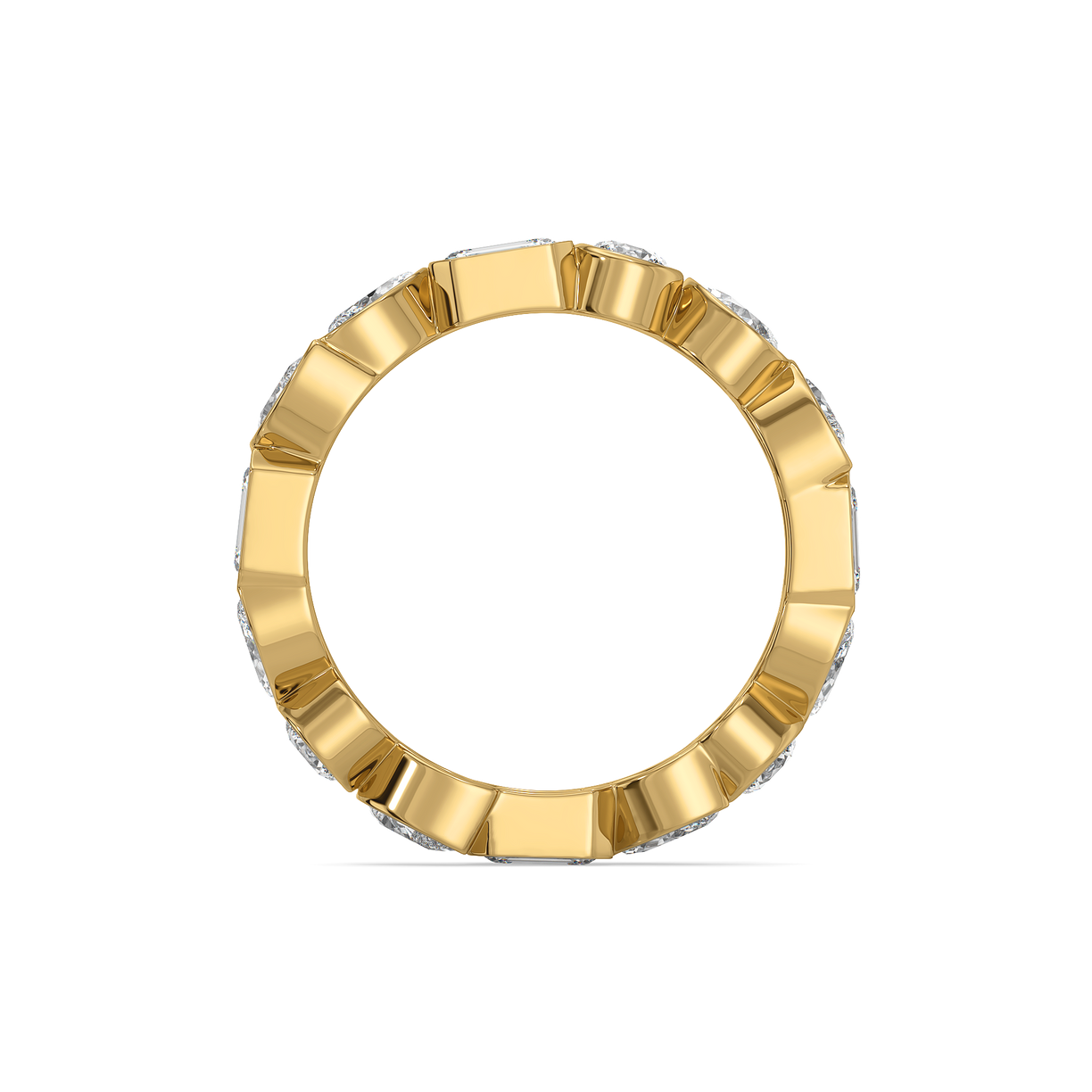 Facet Medley - Pure Gold Lab Diamond Solitaire Ring