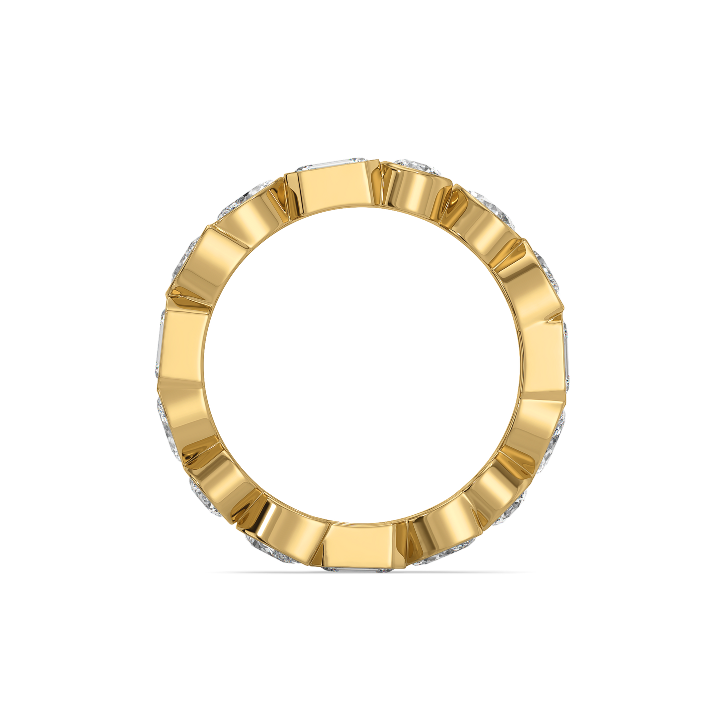 Facet Medley - Pure Gold Lab Diamond Solitaire Ring