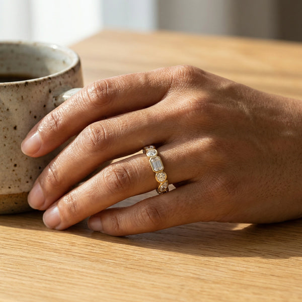 Facet Medley - Pure Gold Lab Diamond Solitaire Ring