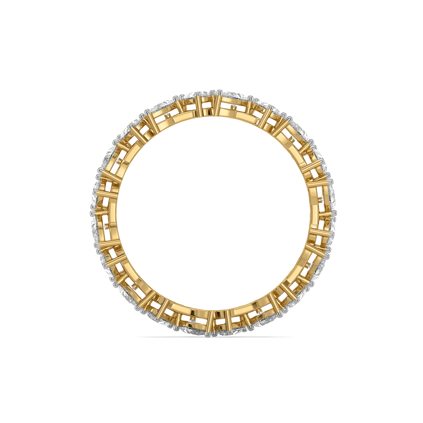 Pear Rhythm - Pure Gold Lab Diamond Solitaire Ring