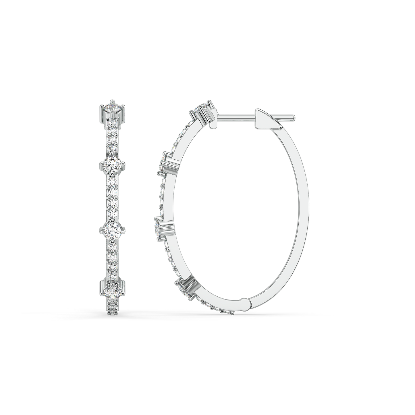 Sparkline - Pure Gold Lab Diamond Huggies