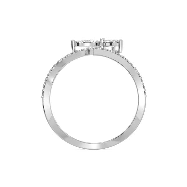 Marquise Triad - Pure Gold Lab Diamond Ring