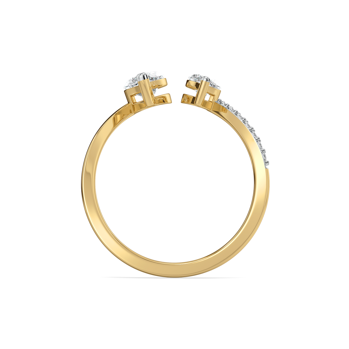 Marquise Drama - Pure Gold Lab Diamond Ring