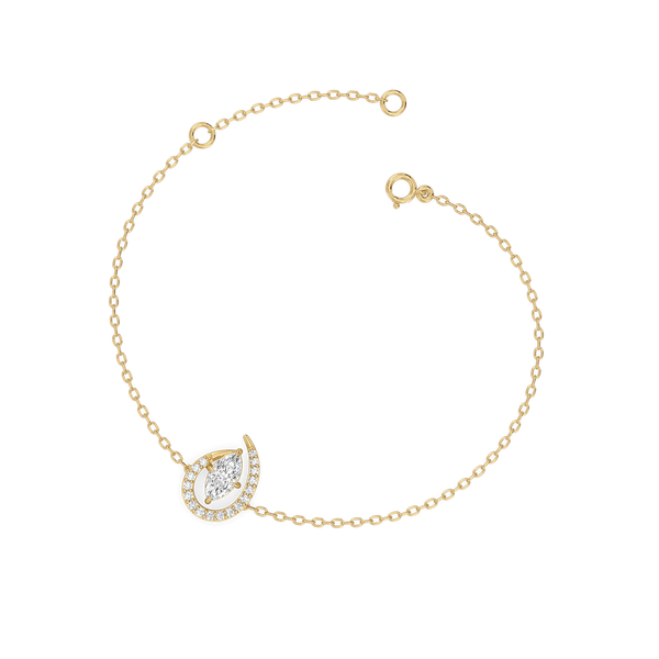 Queen in Marquise - Lab Grown Diamond Bracelet Online - Lukson