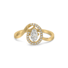 Lukson Queen in Marquise Pure Gold Lab Grown Diamond Ring in India