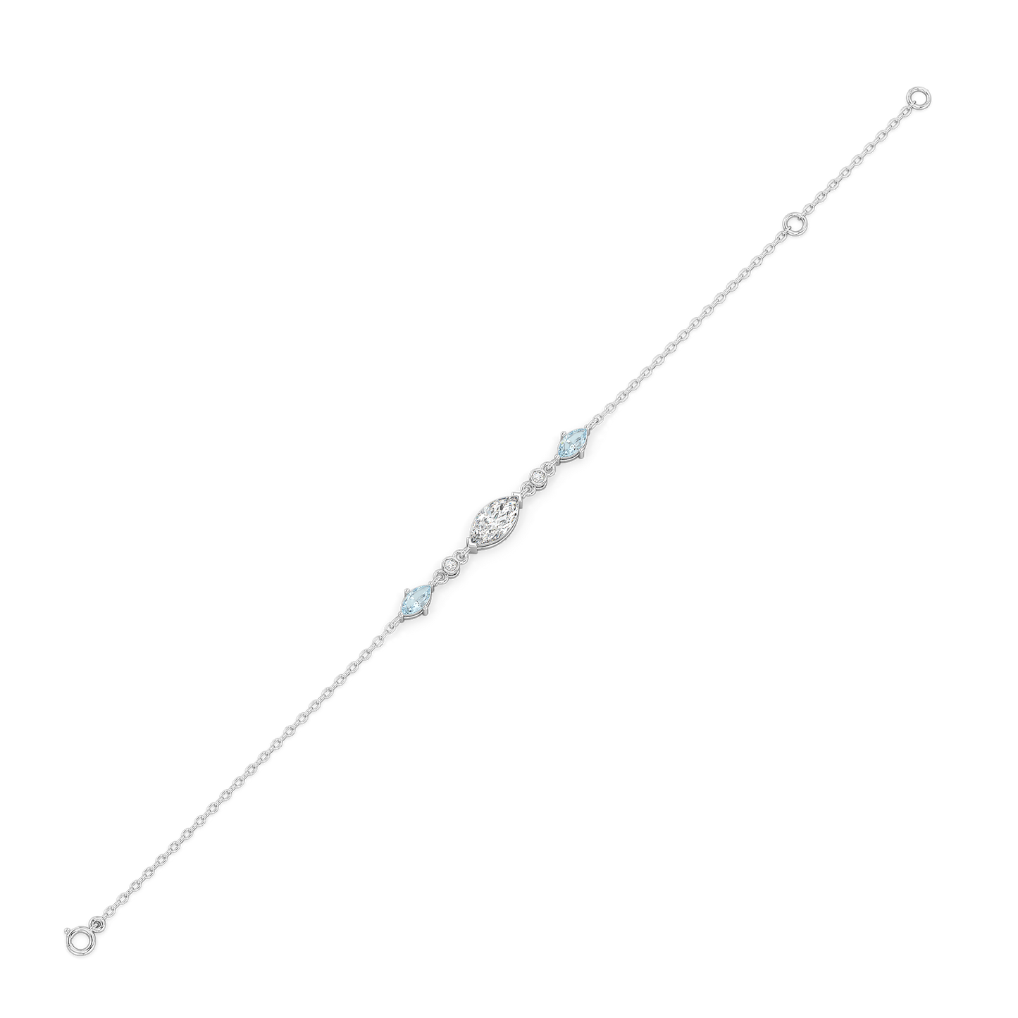 Marquise Mist - Pure Gold Lab Diamond Bracelet