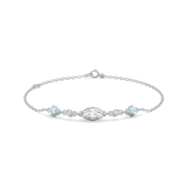 Marquise Mist - Pure Gold Lab Diamond Bracelet